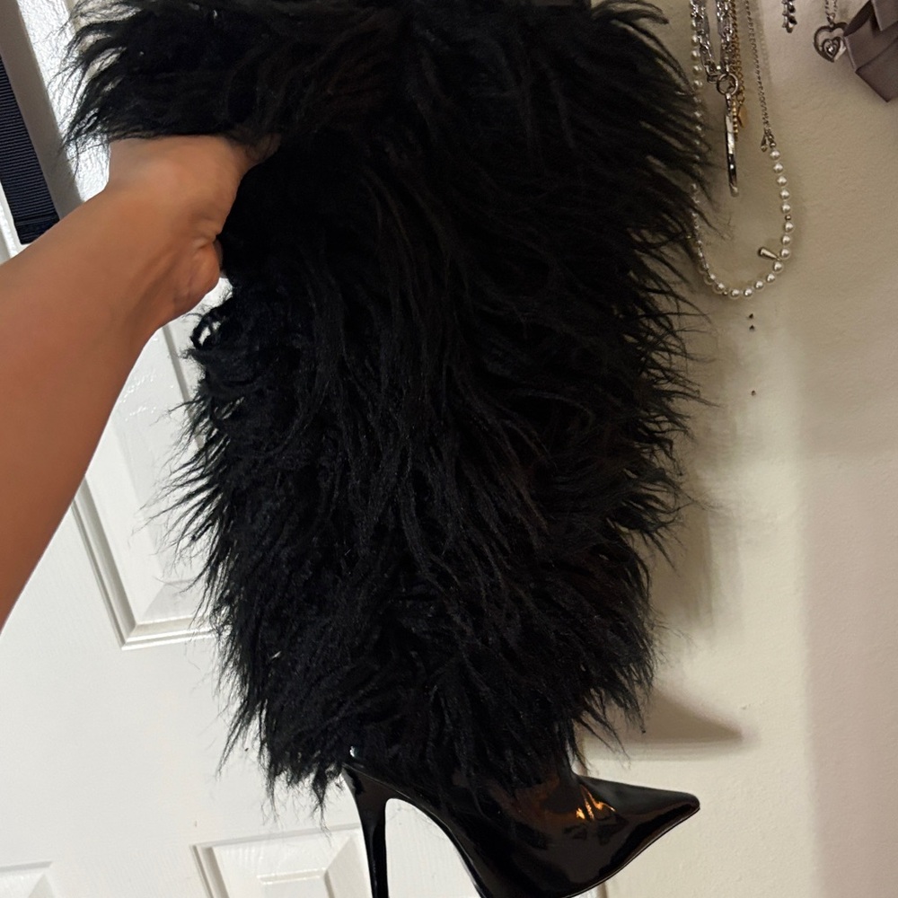 Fashion Nova Black Heeled Boots